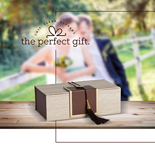 Gift Box With Tassel 4 Pack 7X4X 2.5 Brown