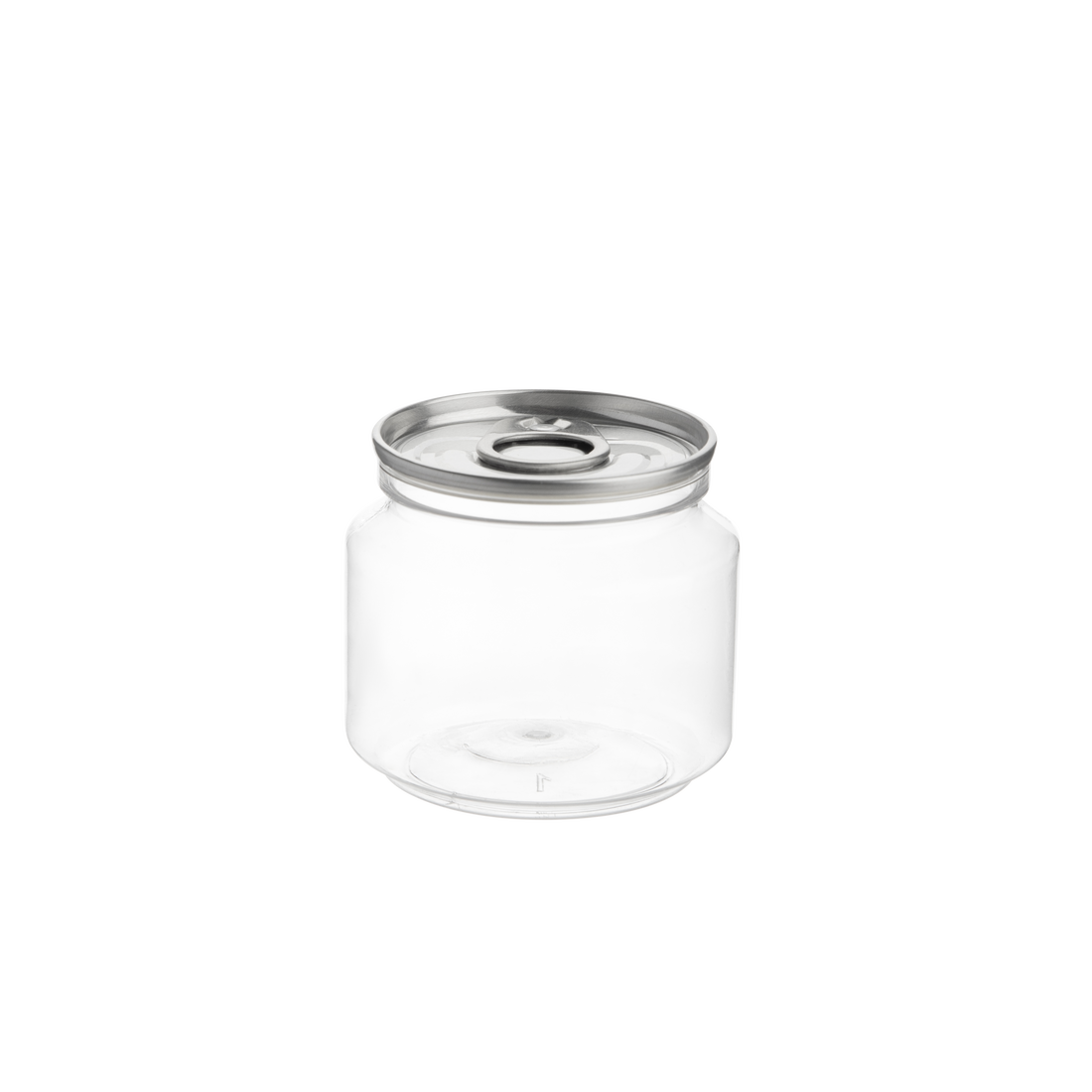 4 oz Clear Cans with Aluminum Peel-Off Seal and Snap-On Plastic Lid (200 Pack)