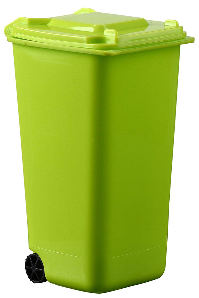 Plastic Toy Garbage Cans Playset Green 6 Pack 4 X 3 X 6