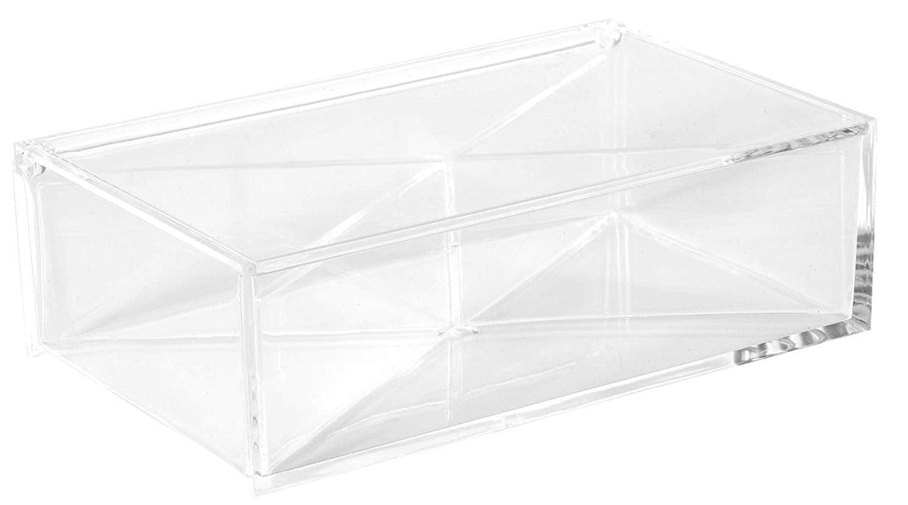 Clear Acrylic Boxes 6.3''X3.94''X1.97'' 2 Pack