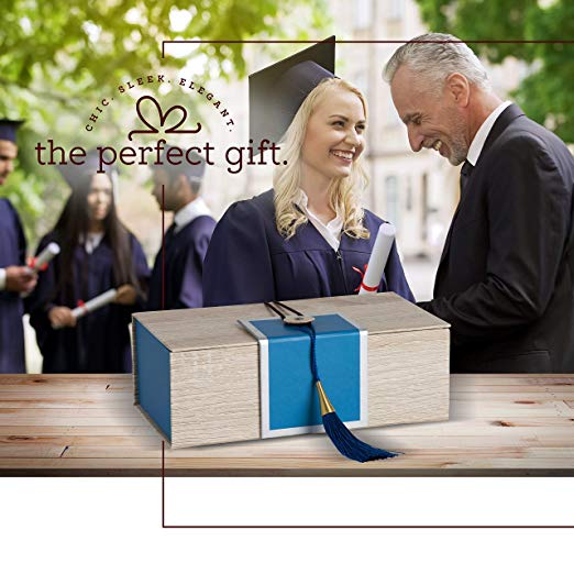 Blue Gift Box With Tassel 4 Pack 7X4X2.5