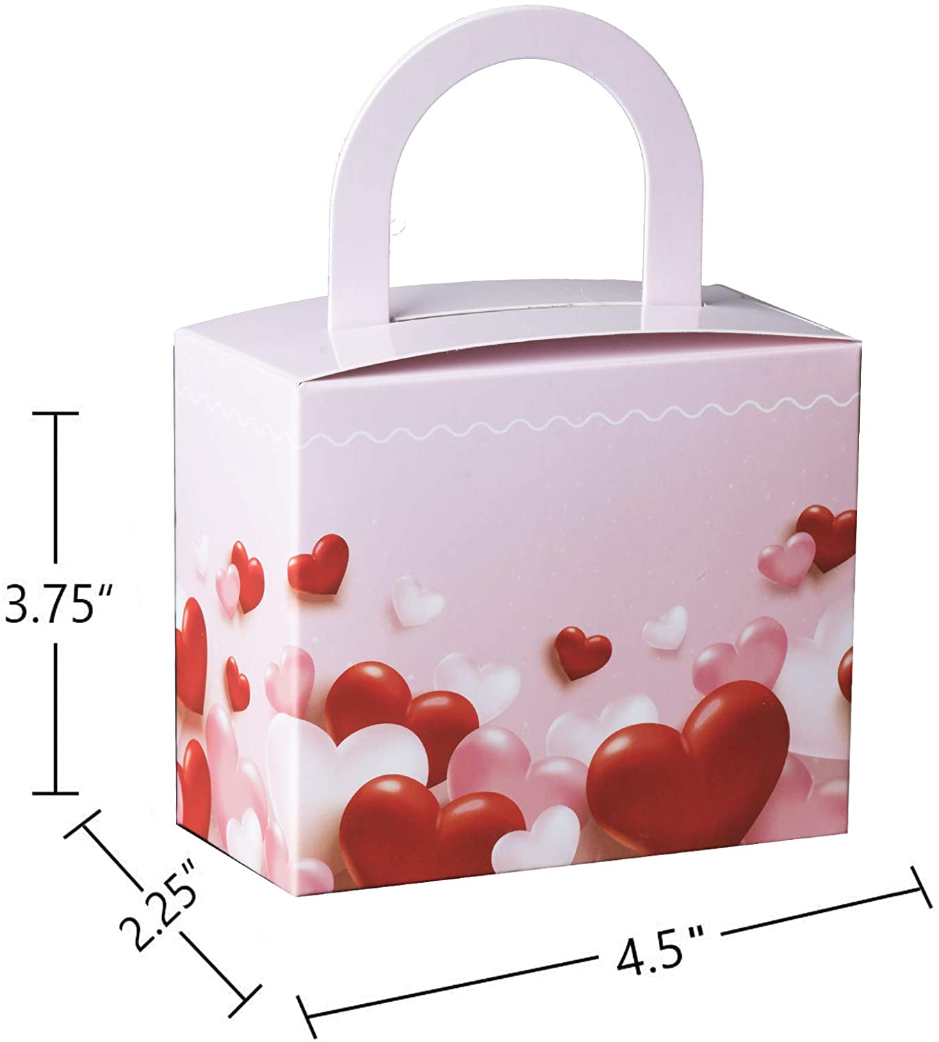 Valentines Day Candy Boxes 18 Pack 4.5" X 3.75" X 2.25"