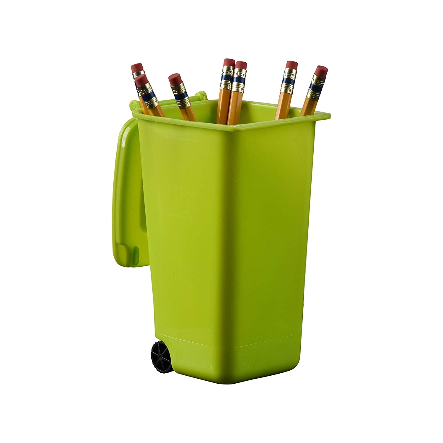 Plastic Toy Garbage Cans Playset Green 6 Pack 4 X 3 X 6