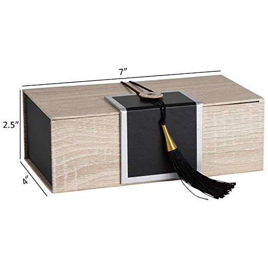 Black Gift Box With Tassel 4 Pack 7X4X 2.5