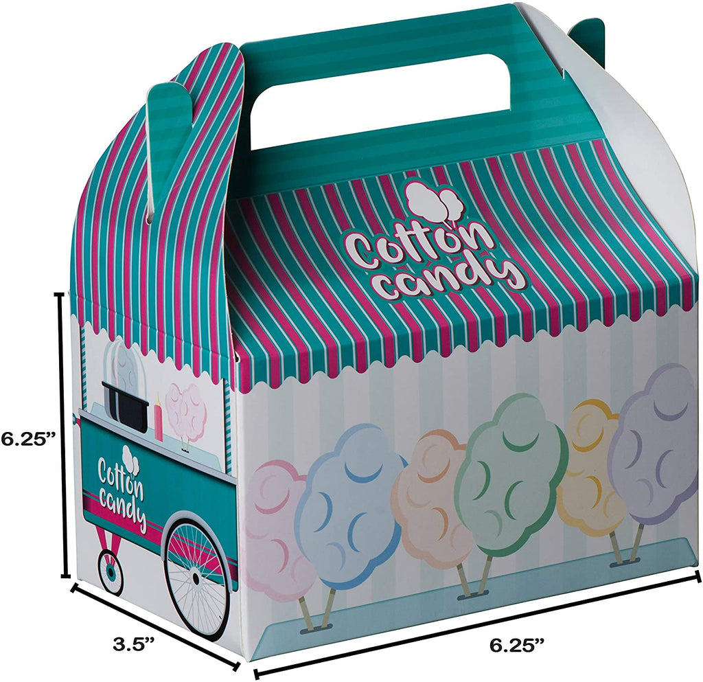 Cotton Candy Paper Treat Boxes 10 Pack 6.25" X 3.75" X 3.5"