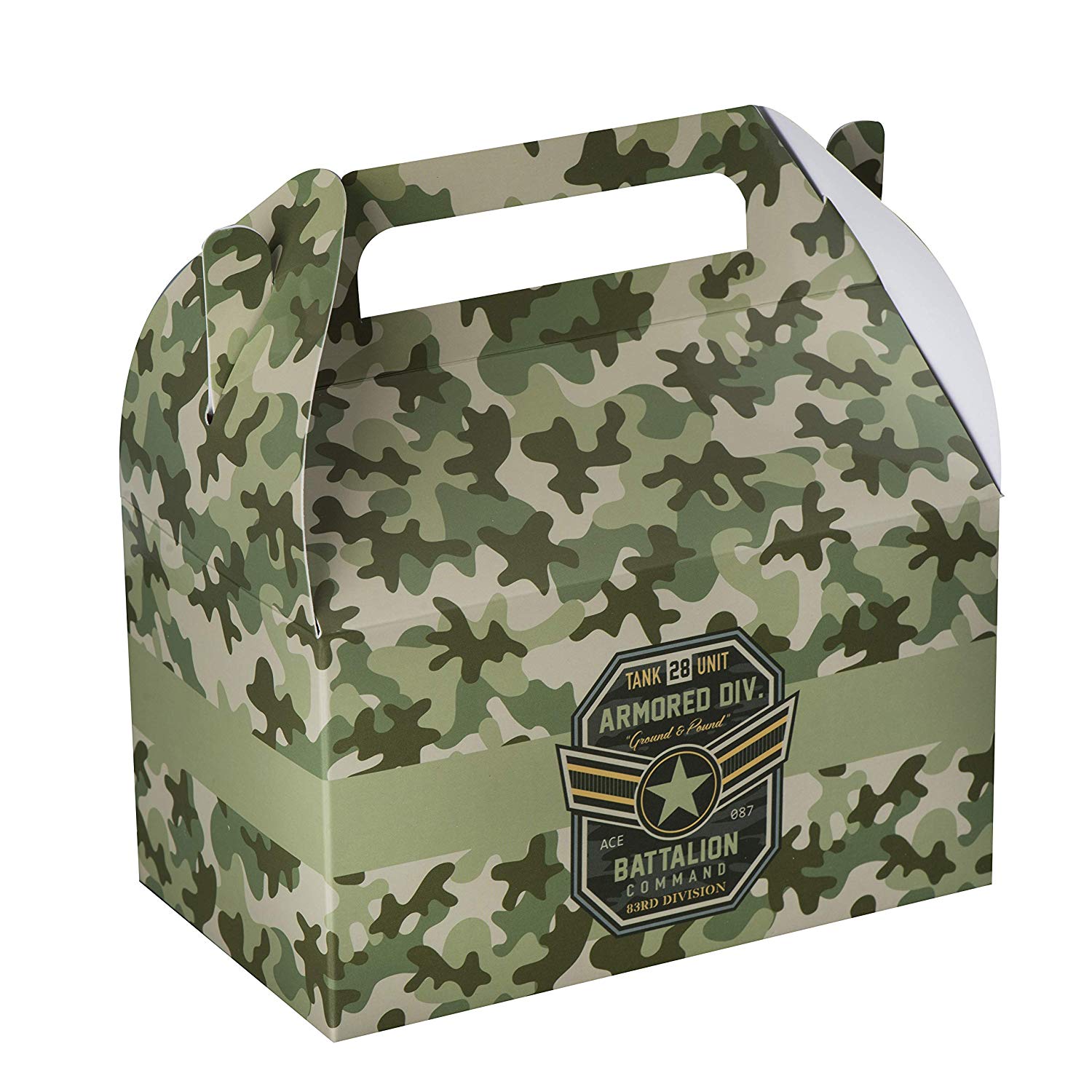Soldier Paper Treat Boxes 10 Pack 6.25" X 3.75" X 3.5"