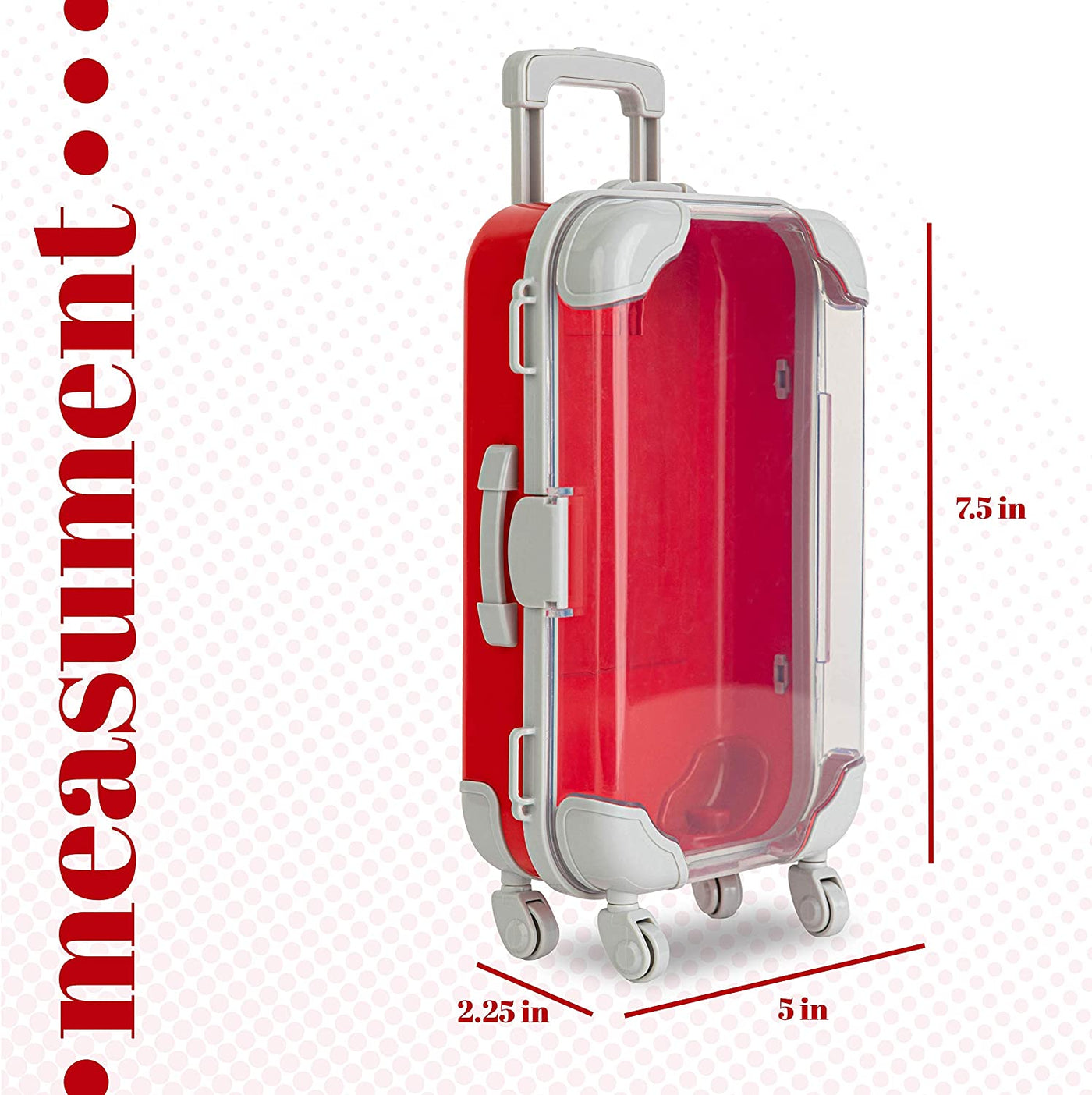 Blue Plastic Suitcase Candy Box 3 Pack 7.5"x5"x2.5"