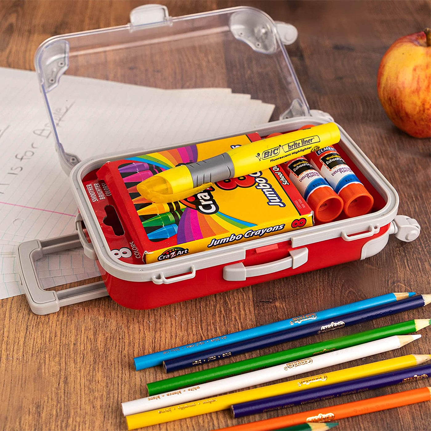 Blue Plastic Suitcase Candy Box 3 Pack 7.5"x5"x2.5"