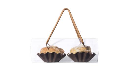 Clear Plastic Gift Box with Handles 8 Pack 8"X3"X3"