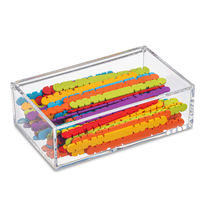 Clear Acrylic Boxes 4 Pack 6.3''X3.94''X1.97''