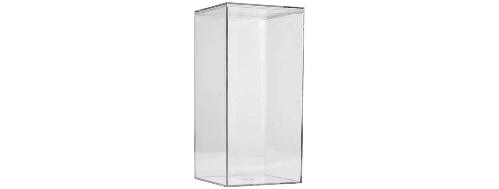 Hammont Acrylic Boxes - Clear Cubes (4 Pack) 3.15x3.15x3.15 | Small Lucite  Boxes with Hinged Lids, for Displays, Gifts, Weddings, Jewlery, Parties