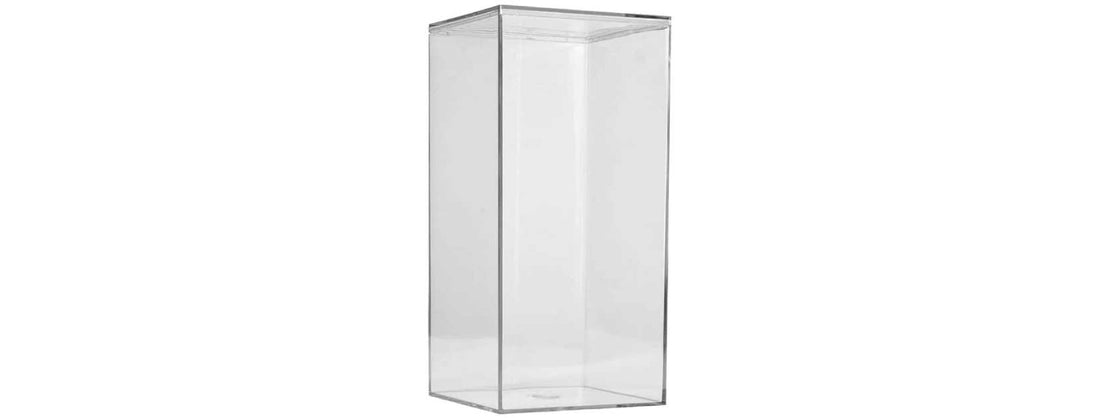 Clear Acrylic Boxes 4"X4"X8" 3 Pack