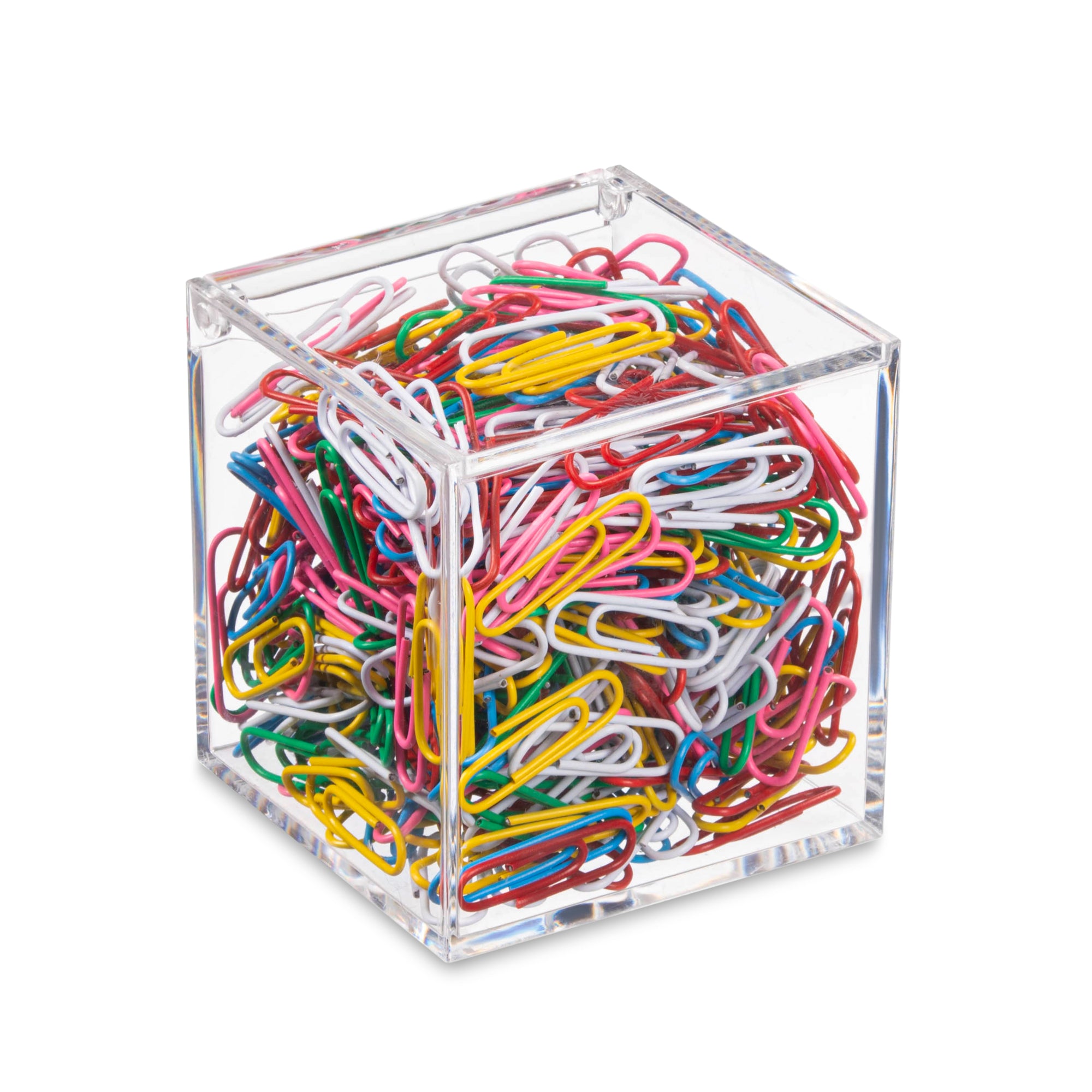 Lucite box with hinged lid