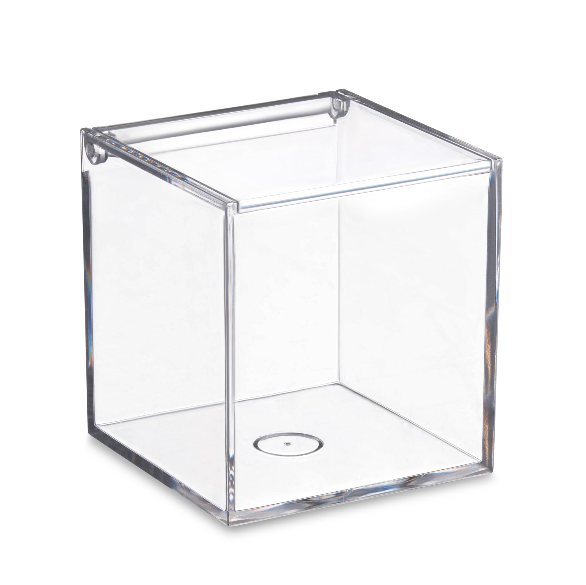 Lucite box with hinged lid