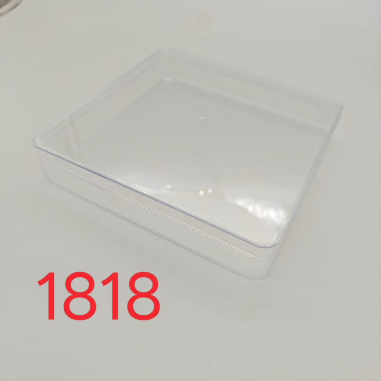 Clear Acrylic Boxes 7.2 x 7.2 x 1.4 Inches (Pack of 6)