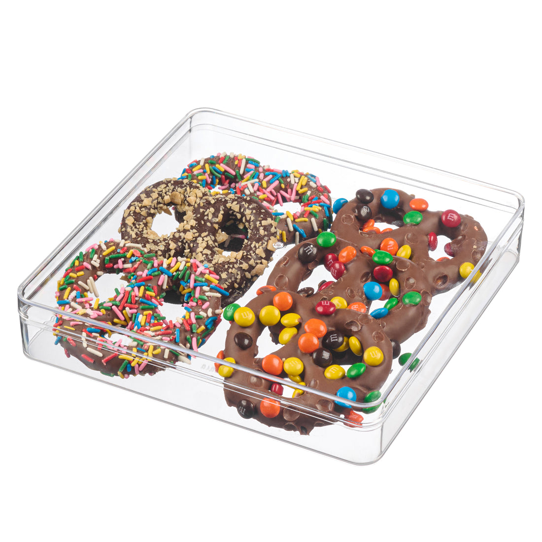 Clear Acrylic Boxes 7.2 x 7.2 x 1.4 Inches (Pack of 6)