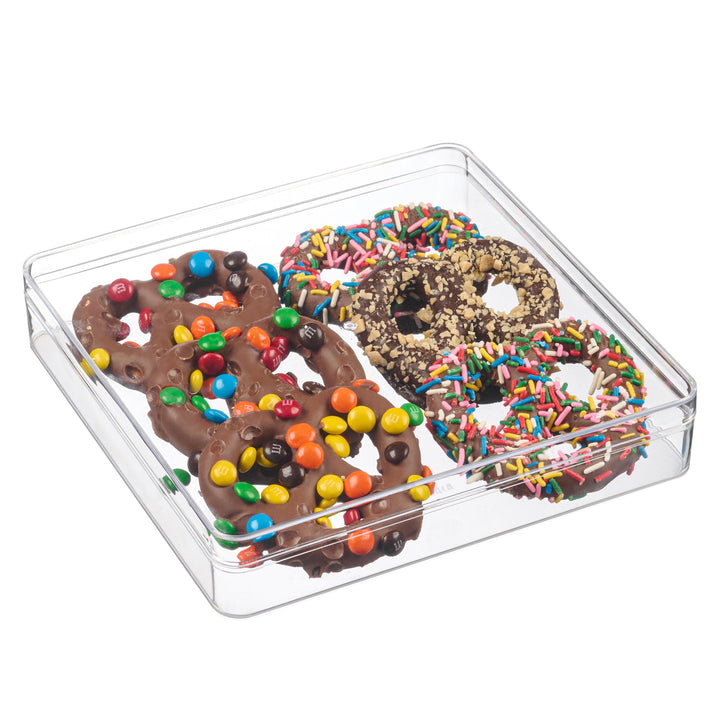 Clear Acrylic Boxes 7.2 x 7.2 x 1.4 Inches (Pack of 6)