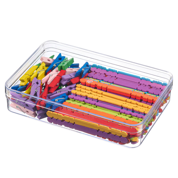 Clear Acrylic Boxes 7.64 x 5.1 x 1.6 Inches (Pack of 8)