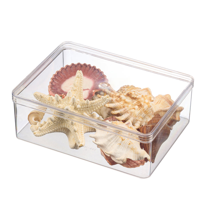 Clear Acrylic Boxes 7.3 x 5.5 x 2.6 Inches (Pack of 6)