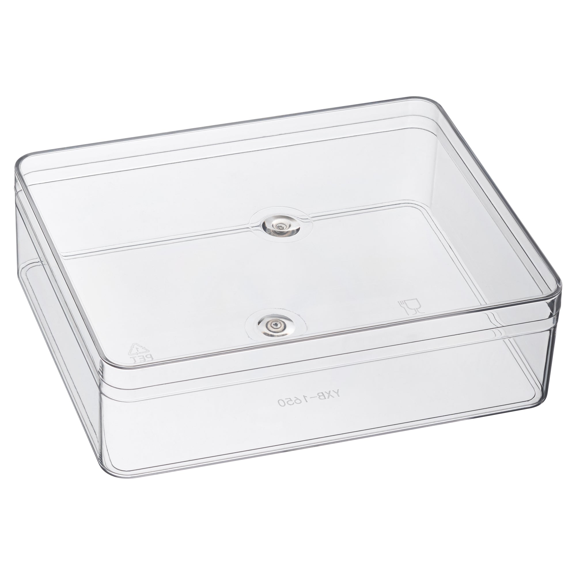 Clear Acrylic Boxes 6.34 x 5.1 x 1.89 Inches (Pack of 8)