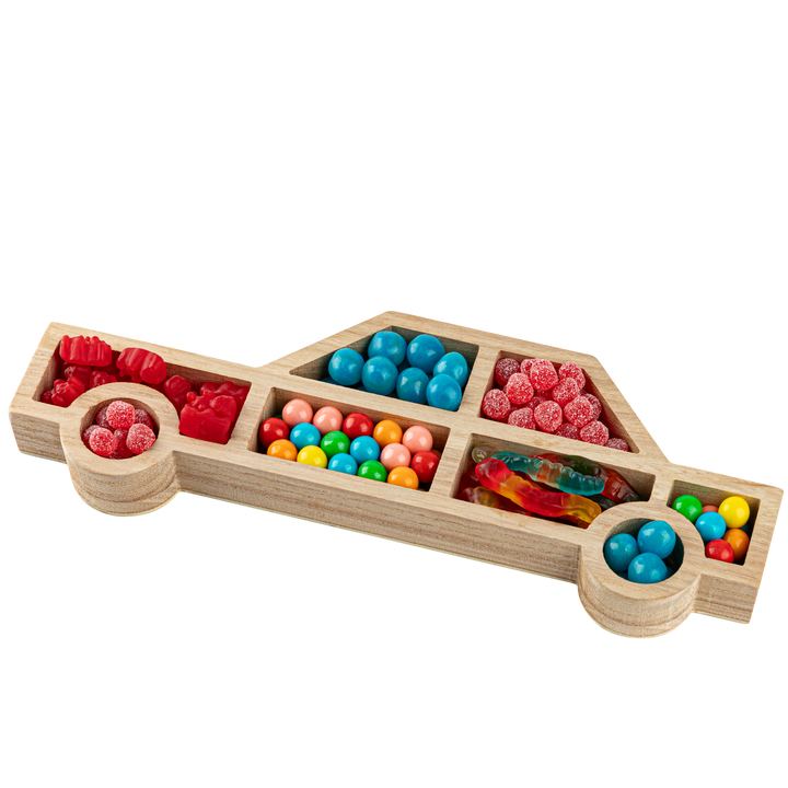 car shaped wood tray 15" x5.6x1.25 2 pack