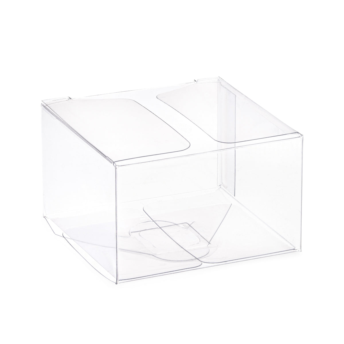 Clear PET Plastic Storage Boxes (36 Pack) 1.5X1.5