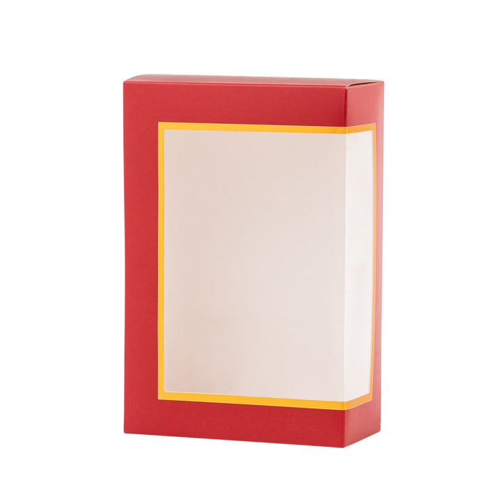 Maroon Cookie Boxes 6 Pack of Small 5 x 2.5 x 7.5 inch Bakery Boxes Treat Boxes