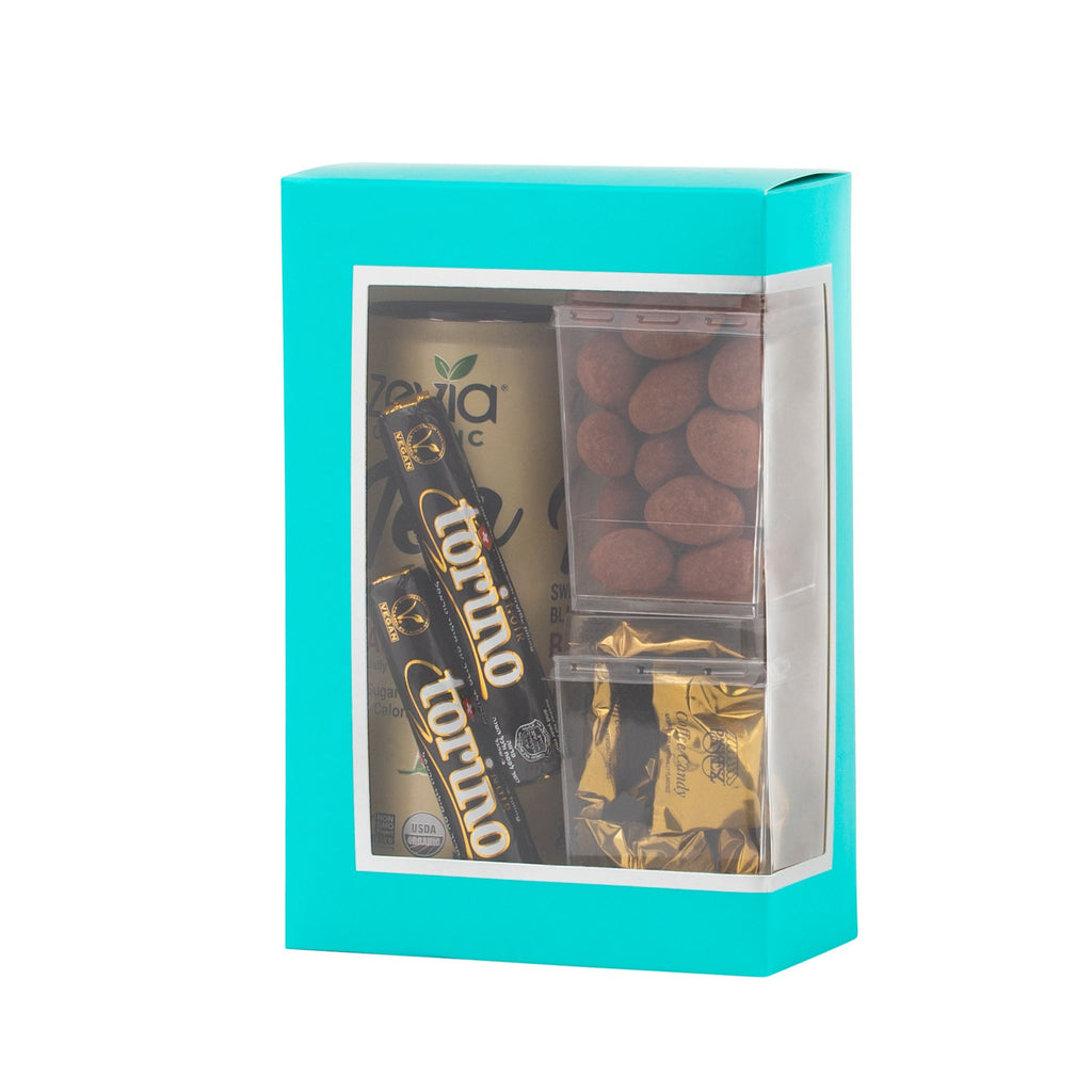 Teal Cookie Boxes 6 Pack of Small 5 x 2.5 x 7.5 inch Bakery Boxes Treat Boxes