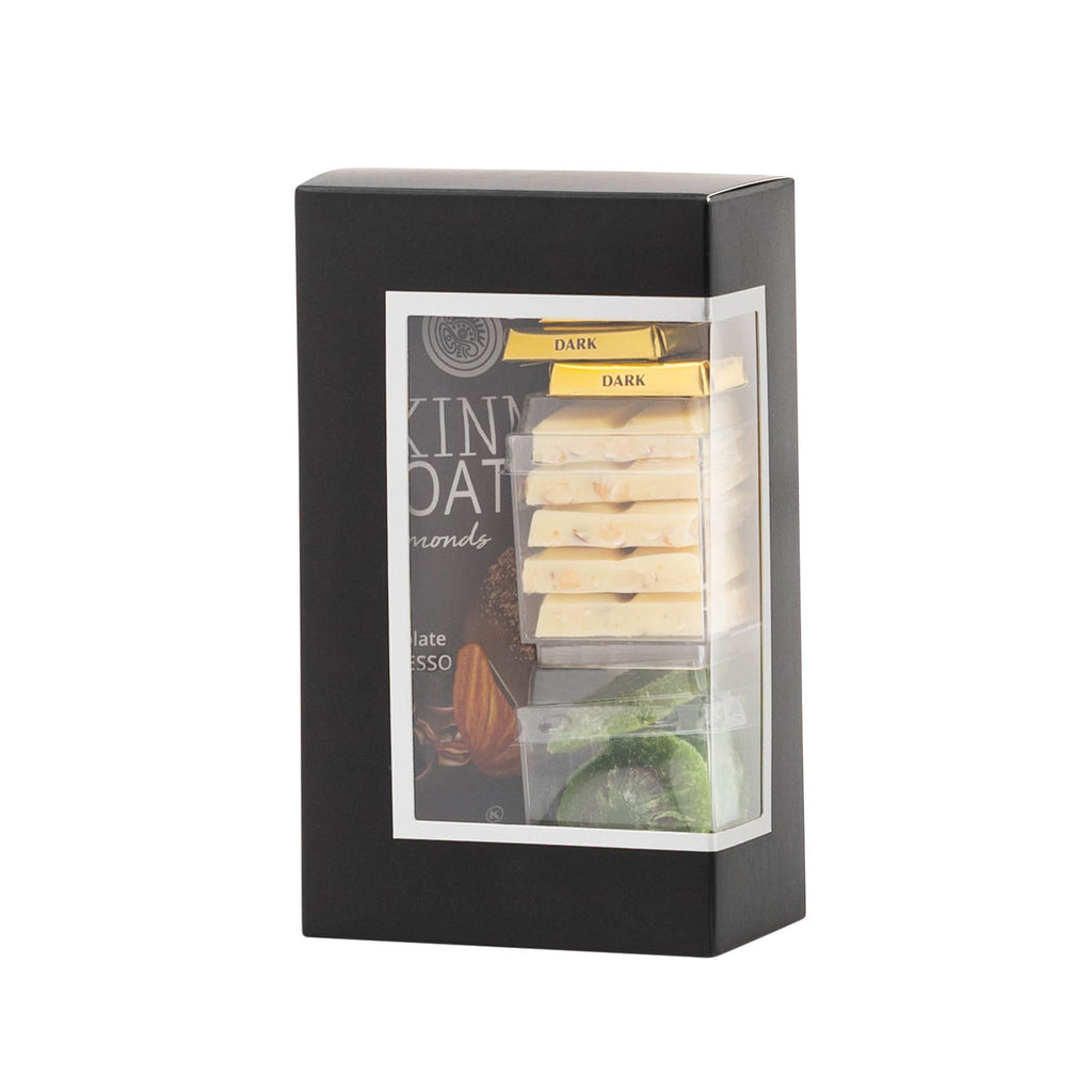 Black Decorative Pastry Boxes with Window 3.5 x 2 x 6 inch Treat Boxes 6 pack