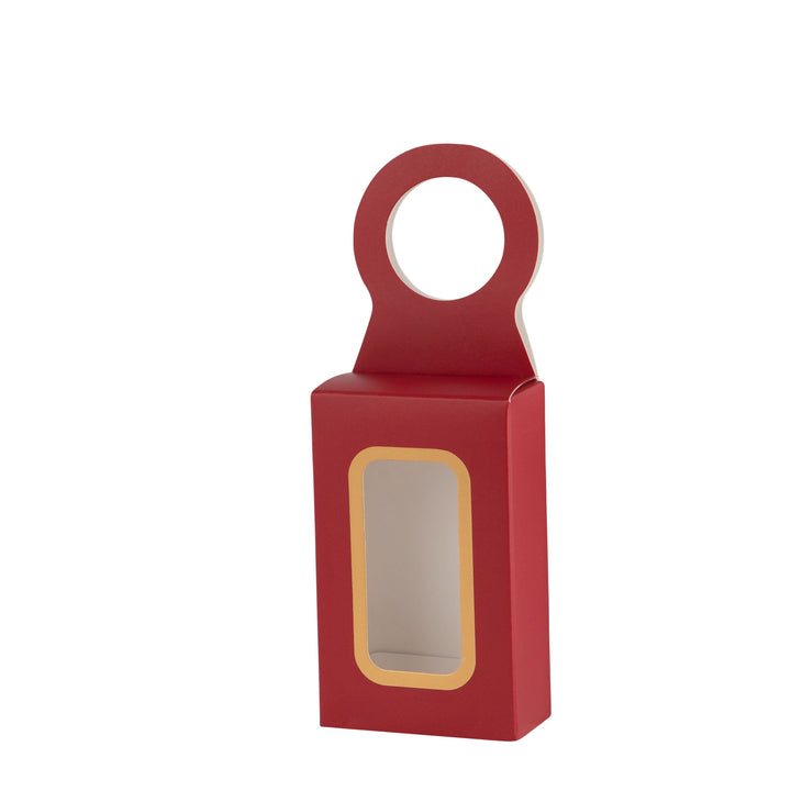 Maroon Wine Bottle Gift Box Hanger 12 Pack 2.25x1Ó.125Óx3.75Ó