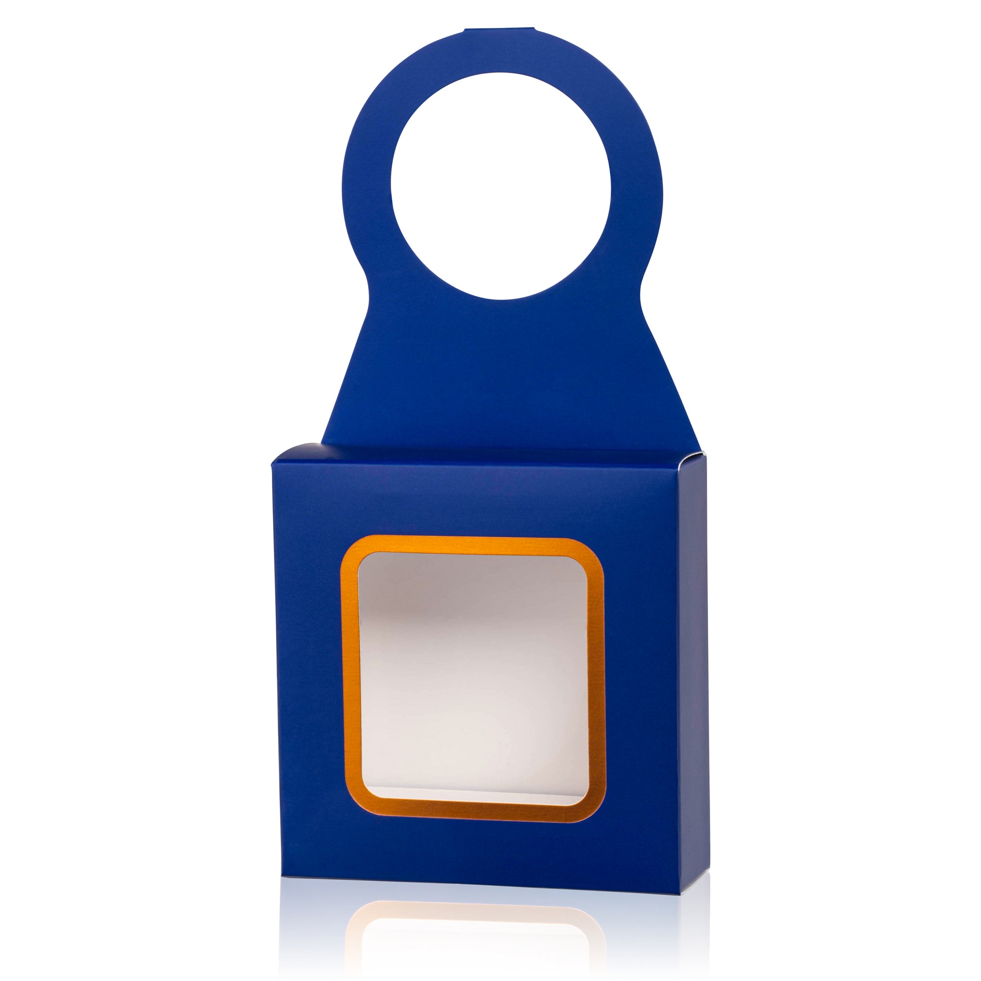 Wine bottle hanger box with window  Bartenura Blue - (12 pack)