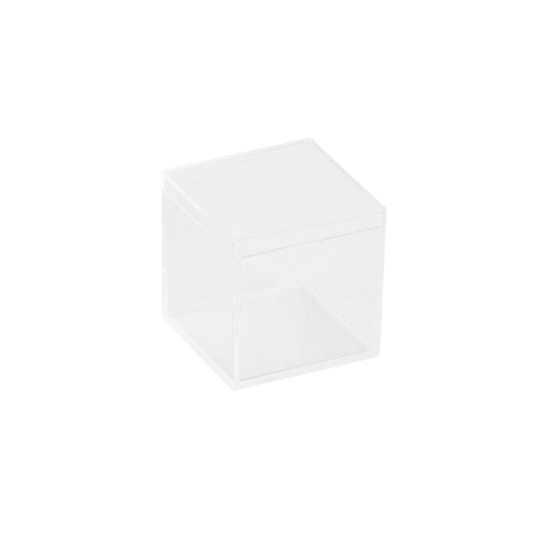 Clear Acrylic Boxes with Lid 1.75x1.75x1.75 Inches  pack of 12  Storage Box, Gift Box and Treat Box. Lucite Cube Display Boxes with Lid