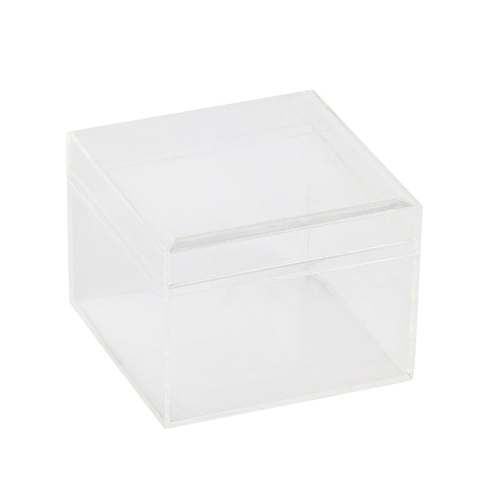 Clear Acrylic Boxes with Lid  3.15x3.15x2.375 Inches  pack of 8  Storage Box, Gift Box and Treat Box. Lucite Cube Display Boxes with Lid