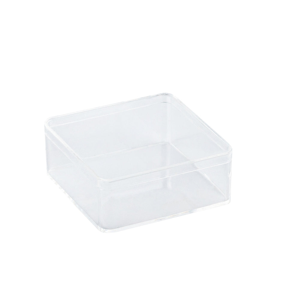 Clear Acrylic Boxes with Lid 3.375x3.375x1.37 Inches  pack of 12  Storage Box, Gift Box and Treat Box. Lucite Cube Display Boxes with Lid