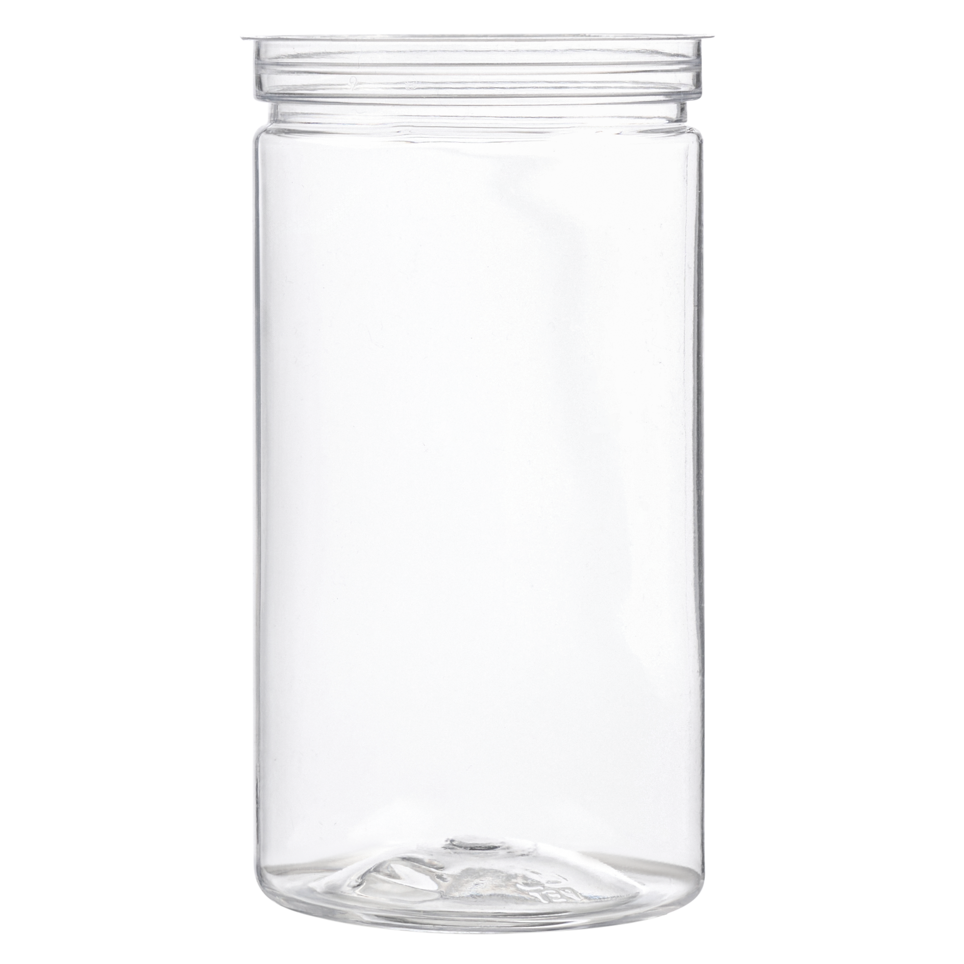 6 OZ Clear PET Can With Lid of Your Choice