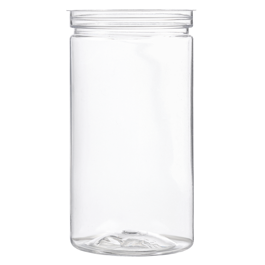 6 OZ Clear PET Can With Lid of Your Choice