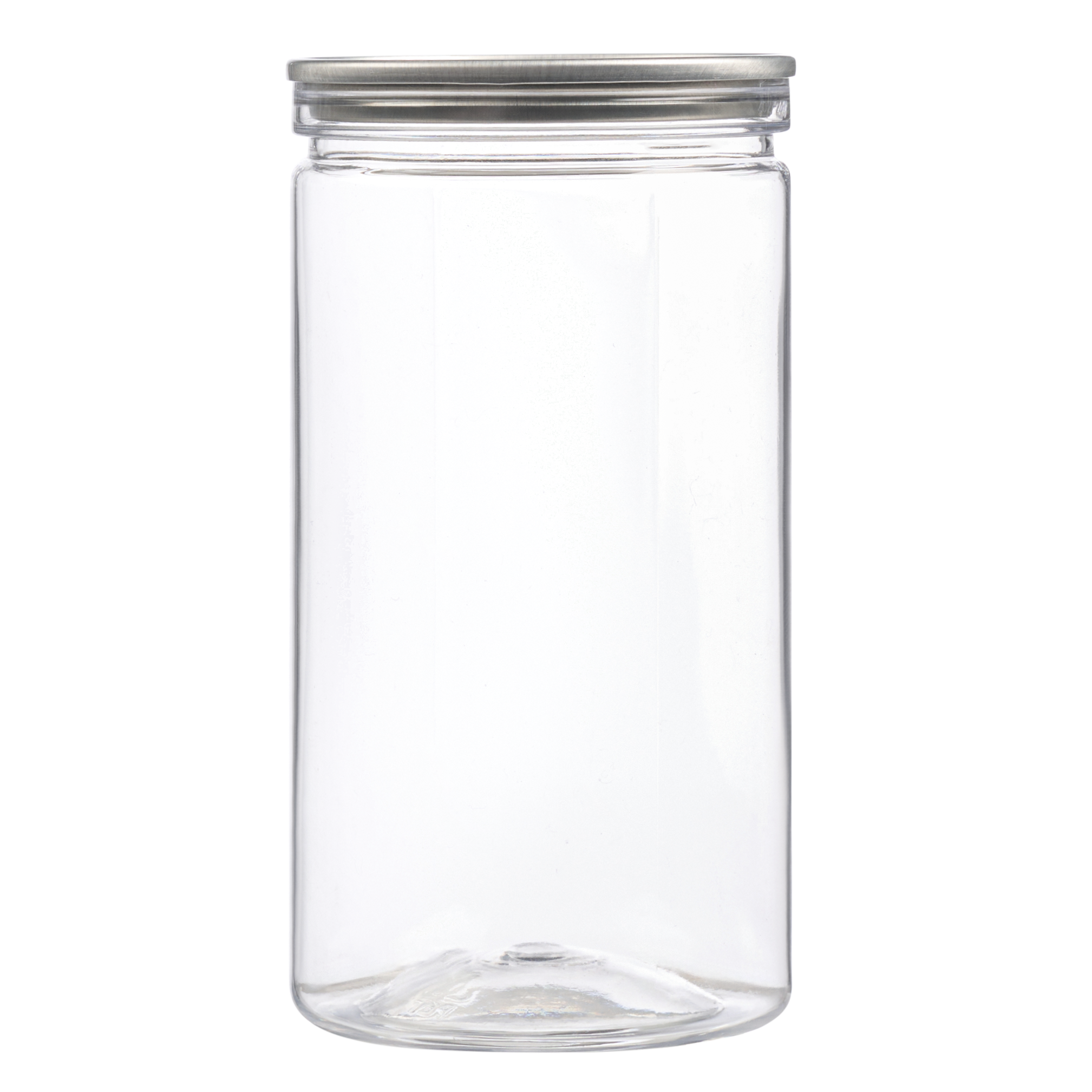6 OZ Clear PET Can With Lid of Your Choice