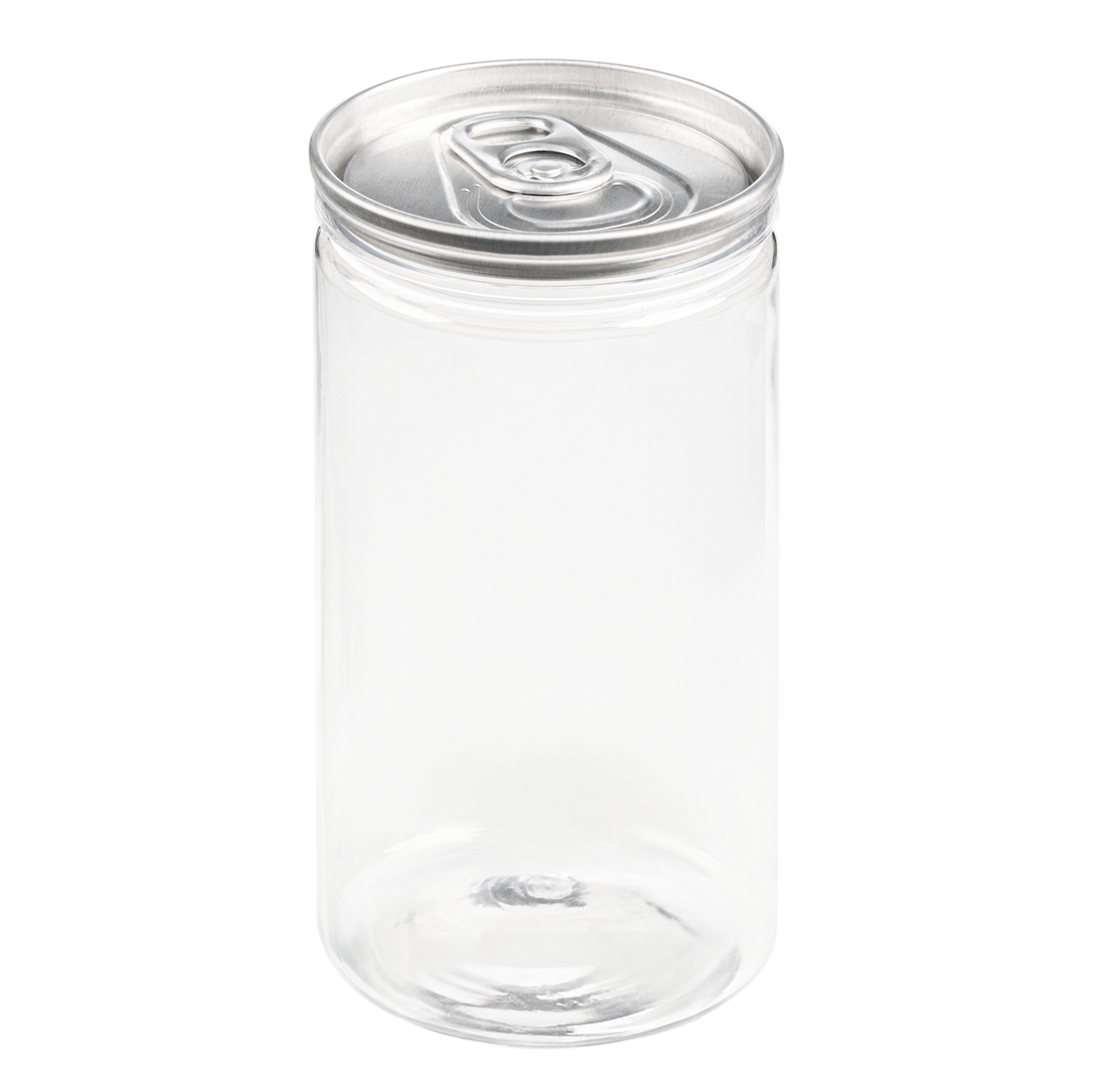 6 OZ Clear PET Can With Lid of Your Choice