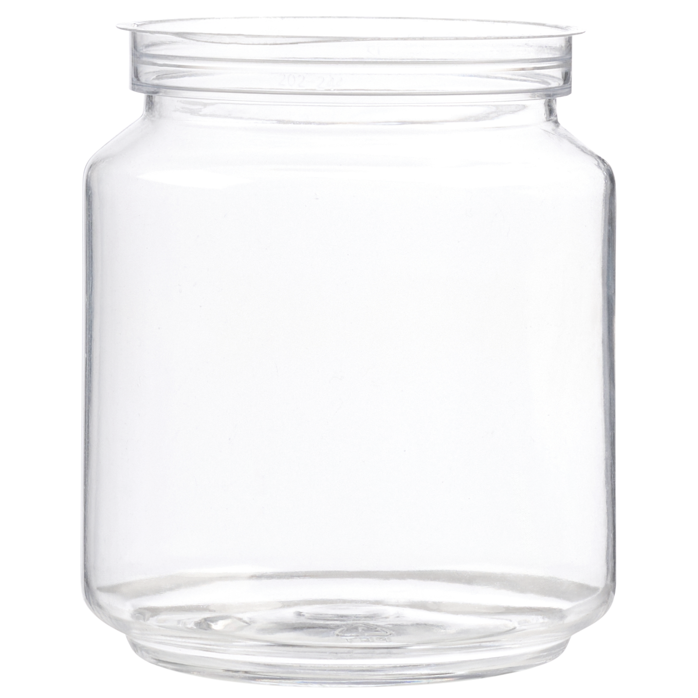 6 OZ Clear Skinny PET Cans With Lid of Your Choice