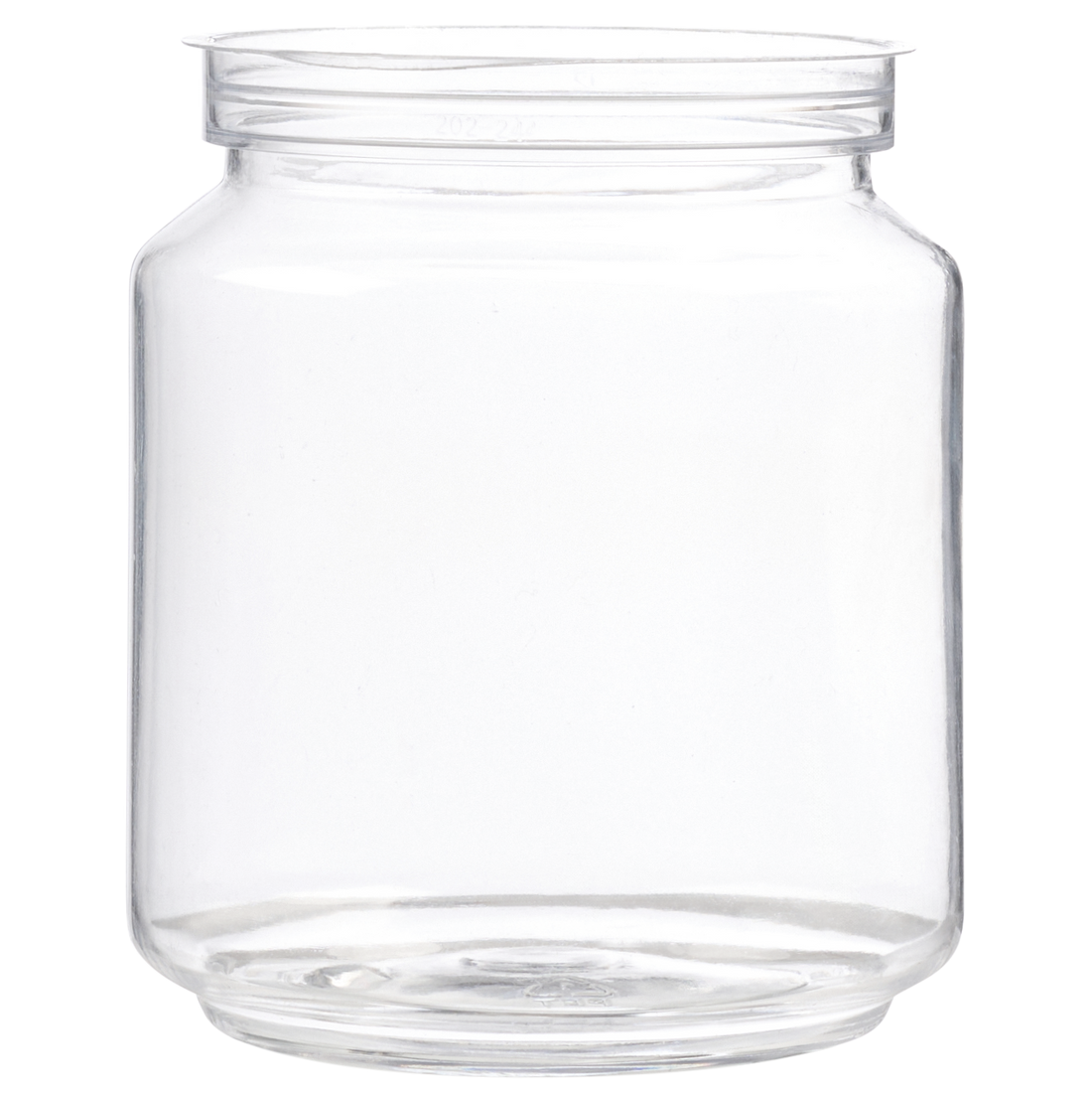 6 OZ Clear Skinny PET Cans With Lid of Your Choice