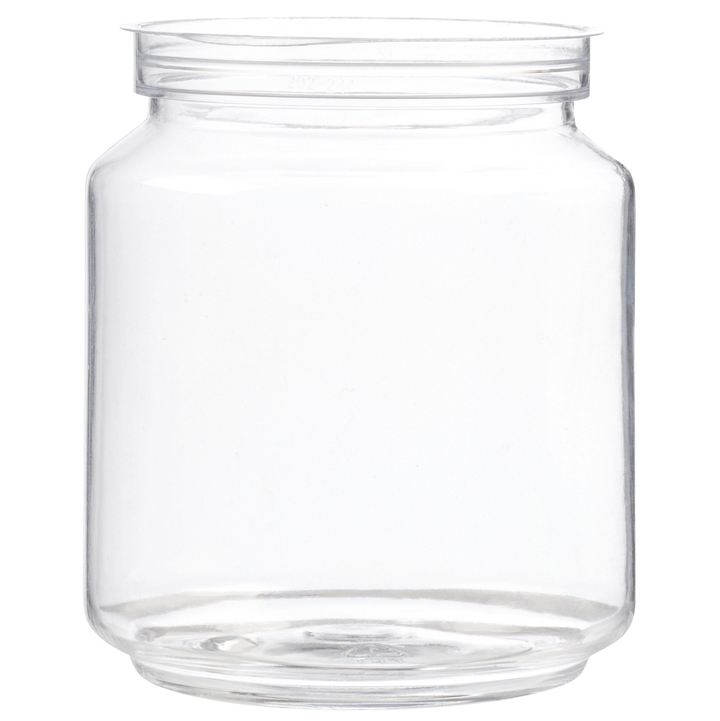 6 OZ Clear Skinny PET Cans With Lid of Your Choice