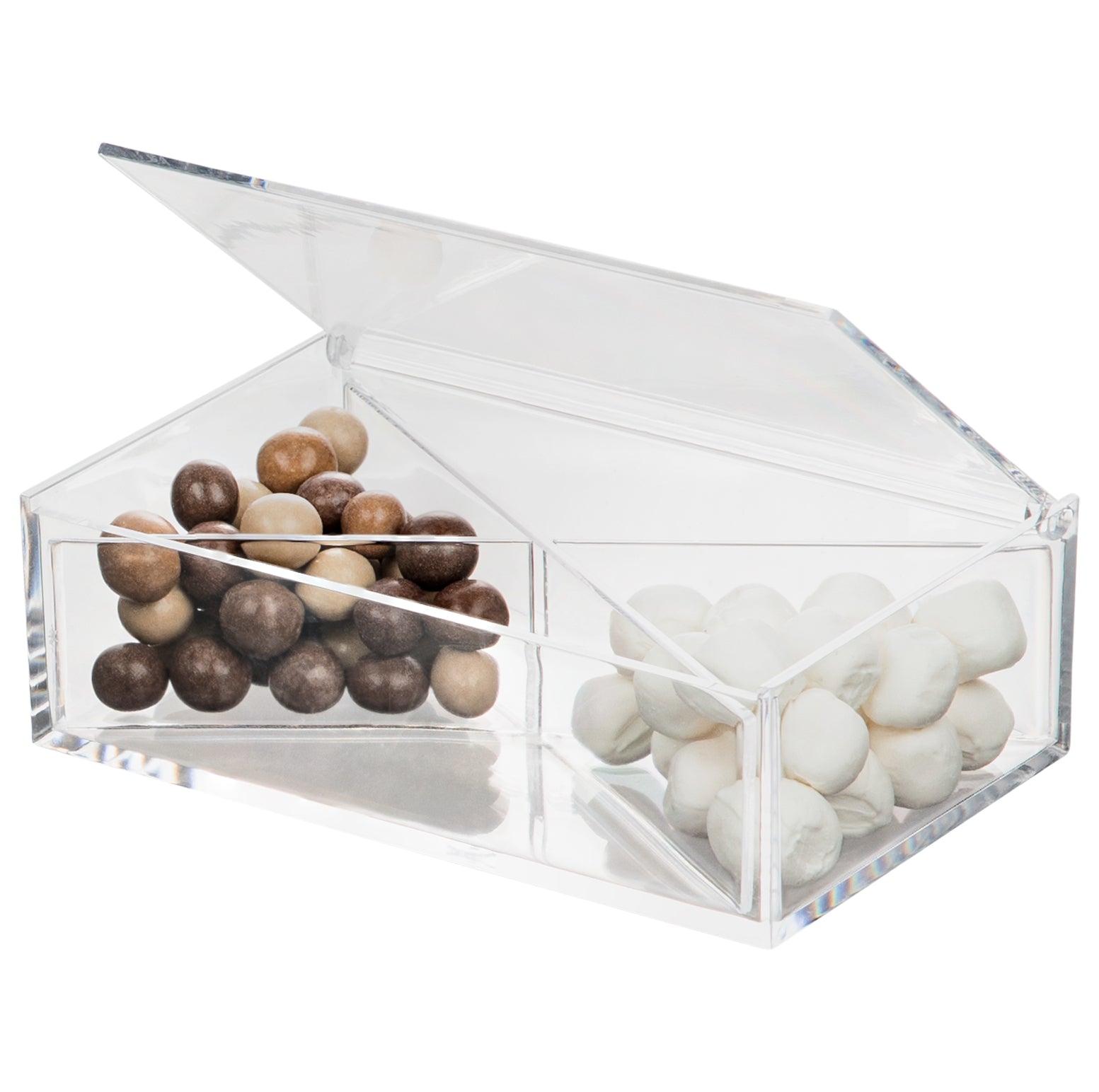 Clear Acrylic Boxes 6.3''X3.94''X1.97'' 2 Pack