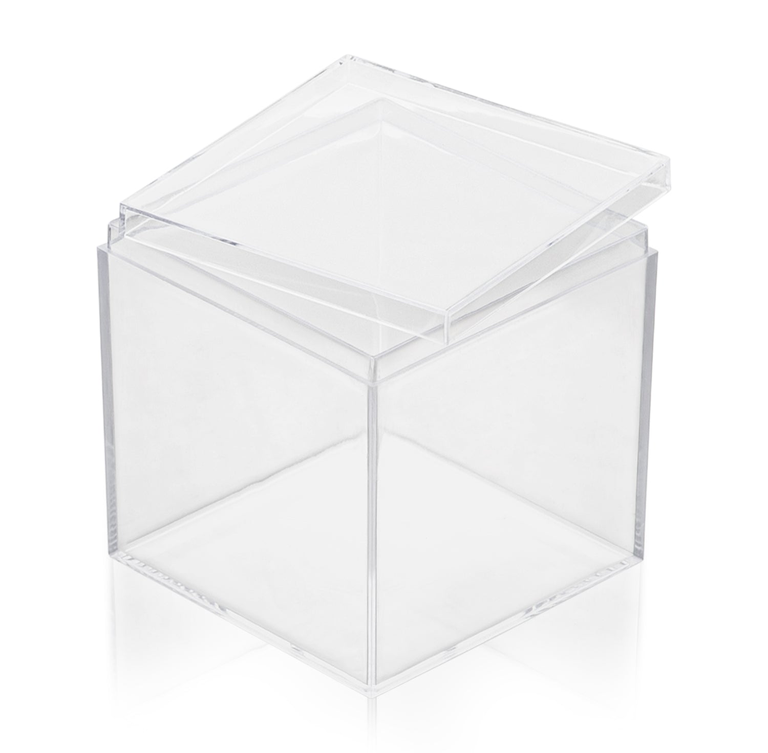 Clear Acrylic Boxes 3x3x3 4 Pack