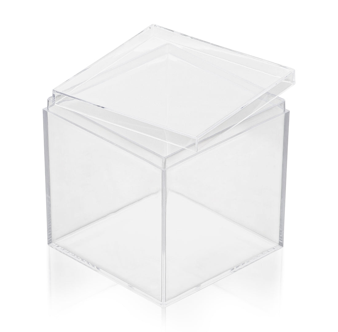 Clear Acrylic Boxes 3x3x3 4 Pack