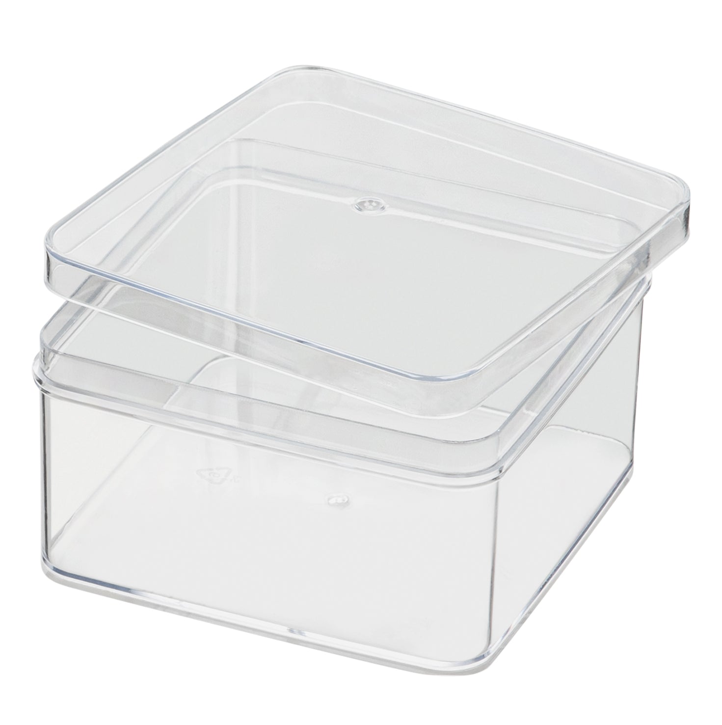 Hammont Clear Acrylic Boxes Round 12 Pack 2.75x3.75