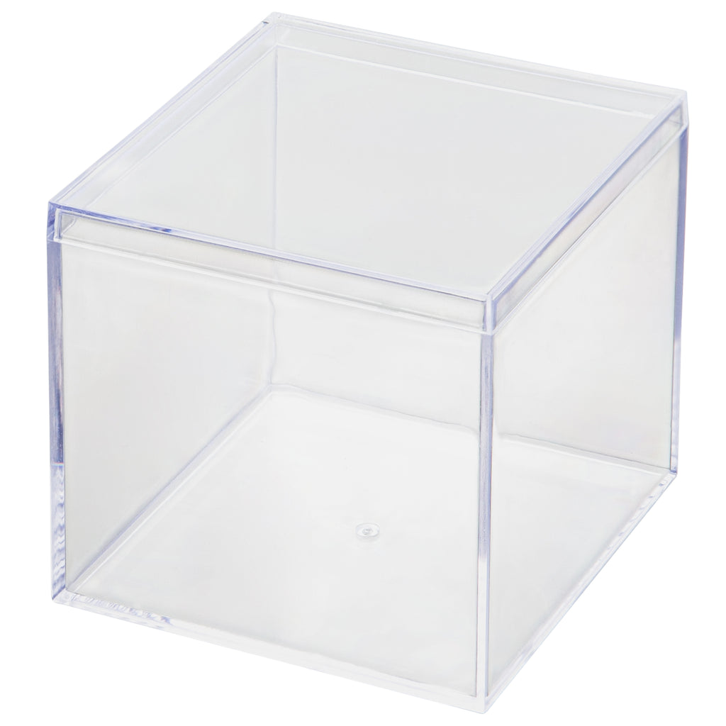 Hammont Clear Acrylic Boxes - 8 Pack - 2.36x2.36x1.18 - Small Lu