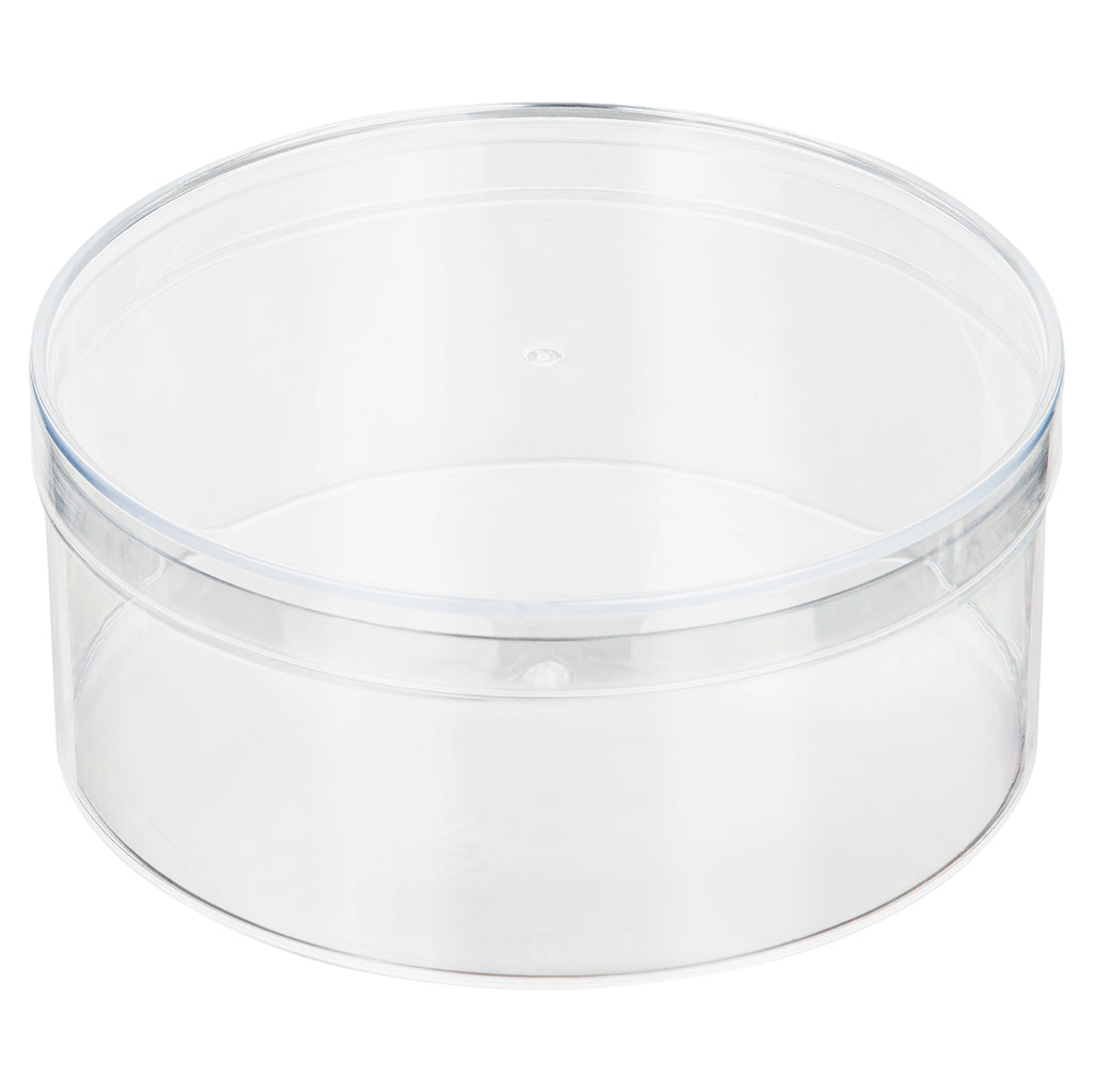 Clear Acrylic Boxes Round 4.75"X2.1" 8 Pack