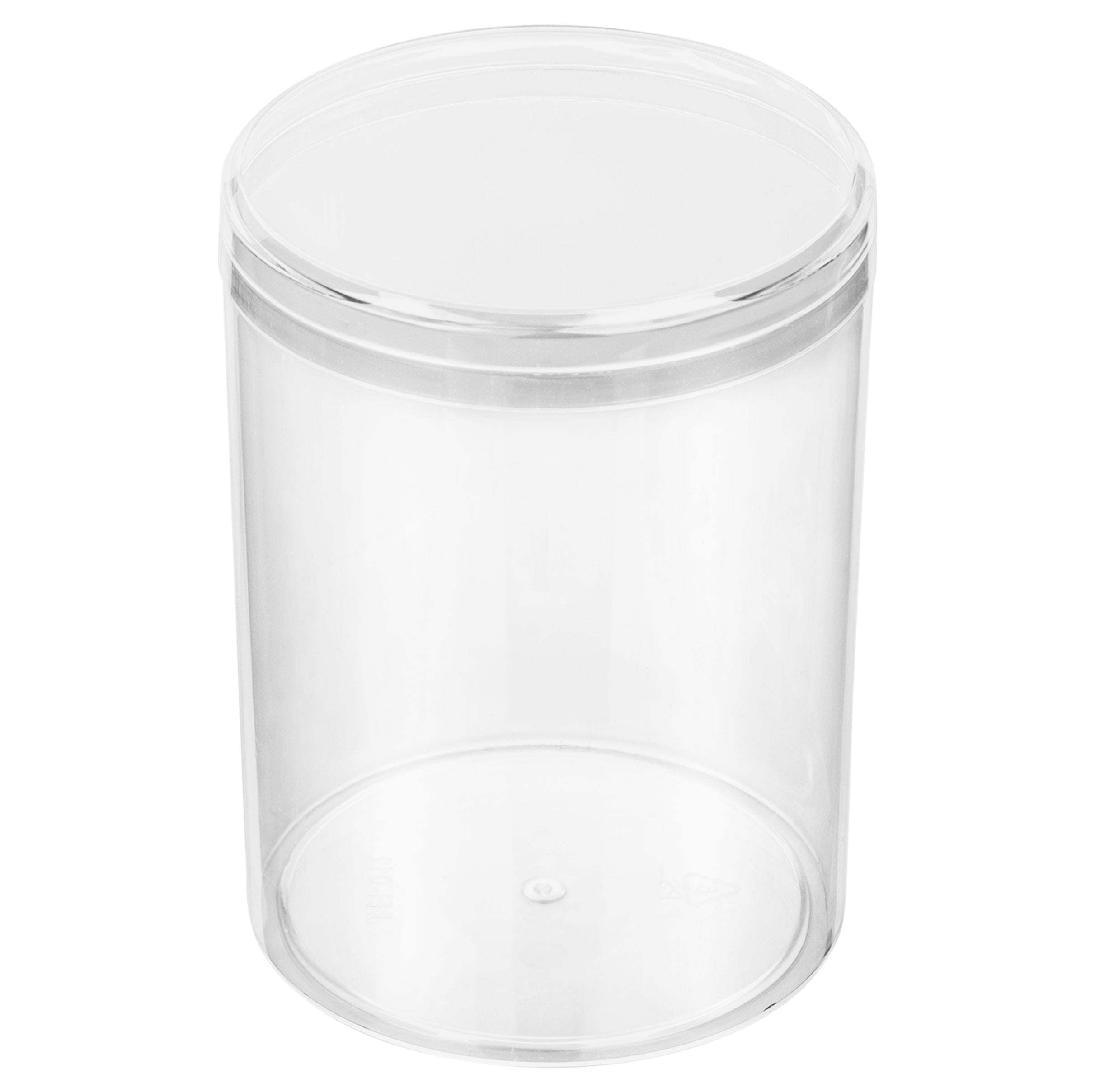 Clear Acrylic Boxes Round 2.75"X3.75" 12 Pack