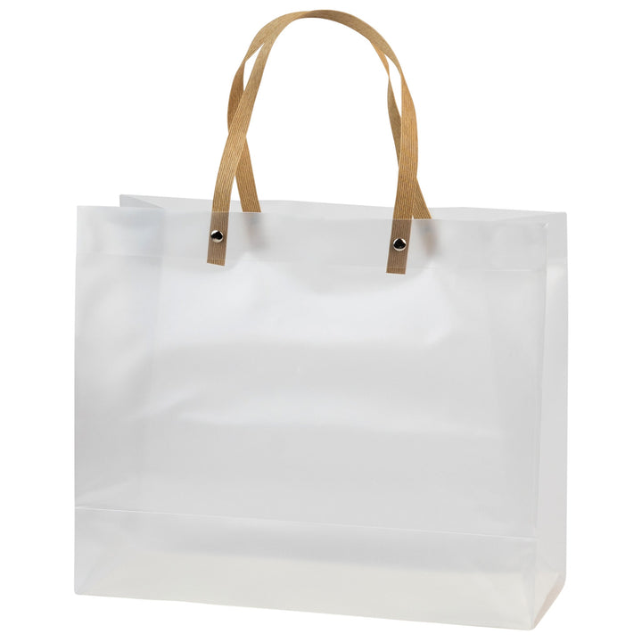 Clear Frosted Gift Large 9.75X11.75X4.5Bags 10 Pack