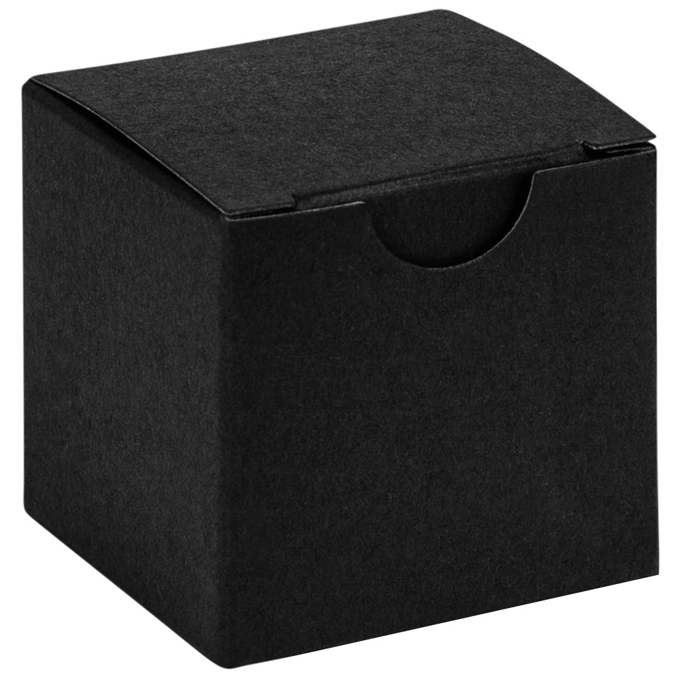 Black Cube Black Gift Tuck Top Boxes 2X2X2 24 Pack